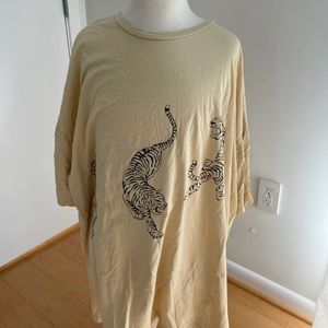 Urban Outfitters Tiger Oversized Shirt